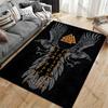 Viking symbolism power runes carpet Yoga living room room decor children's crawling mat doormat area rug games mat