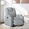 VidaXL Electric Reclining Massage Chair Light Grey Fabric 3204356