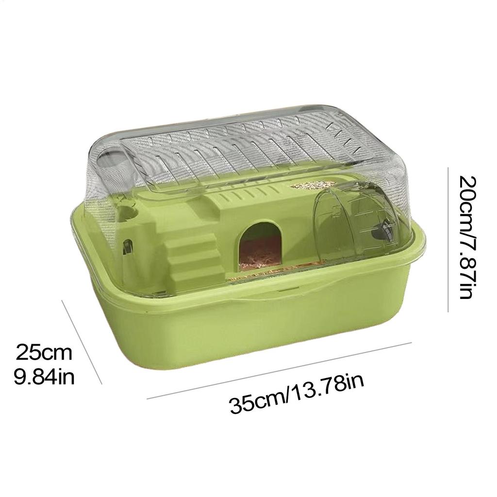 Двухъярусная большая клетка для хомяка с колесом для упражнений, роскошный домик для питомца, гнездо для хомяка, портативная среда обитания для мелких животных для песчанок, мышей