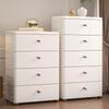 Five-Drawer Plastic Storage Cabinet for Bedroom and Bathroom