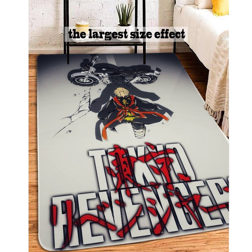 Anime Japan Tokyo Revengers Bathroom Mat Anti-slip Absorb Water Long Strip Cushion Bedroon Mat Welcome Doormat