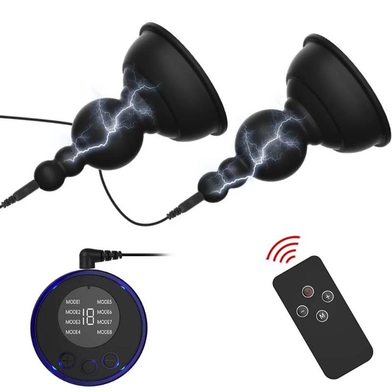 Электрические зажимы для сосков и клитора – Стимулятор медицинского класса для женщин, Эротический бондаж, Интенсивное удовольствие и Взрослые игры