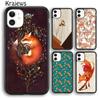 Krajews Лиса умная виньетка Мягкий чехол-бампер для iPhone 17 Air 16 15 14 plus 11 12 13 pro max Plus coque Fundas
