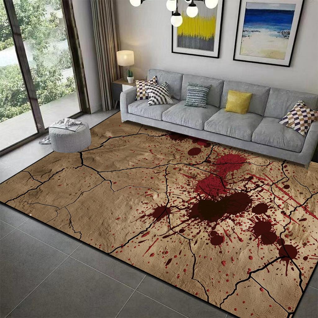 Хэллоуин Украшение 3D Ковер Атмосфера Ужаса Кровь Декор Коврик Гостиная Спальня Дверные Коврики Хэллоуин Вечеринка Большой Напольный Коврик