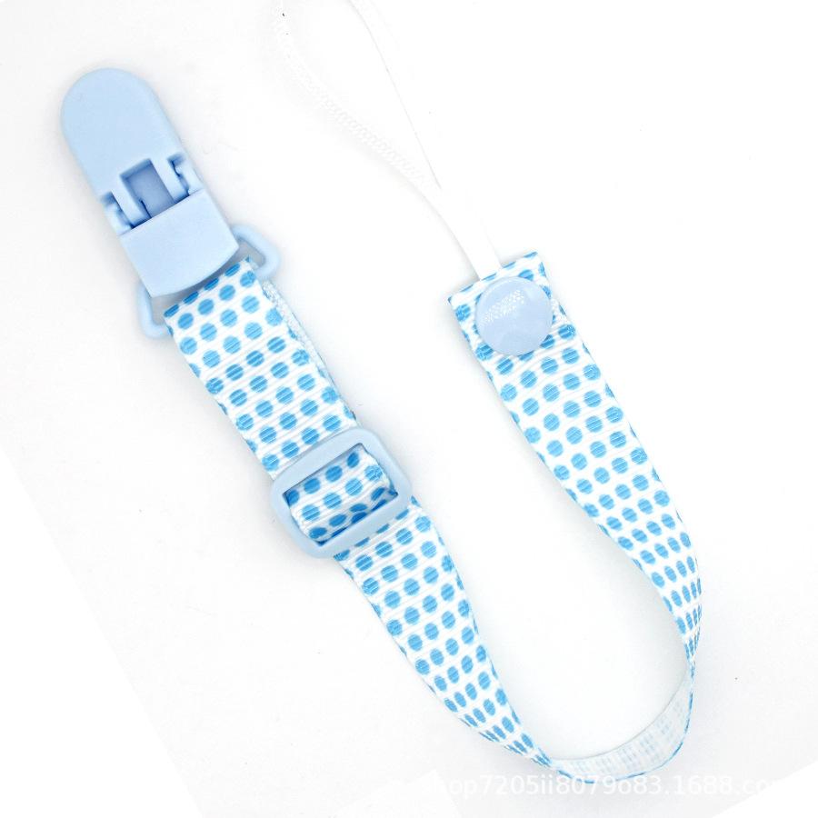 Cute Cartoon Baby Pacifier Clips Chain Ribbon Dummy Soother Holder Chains Adjustable Buckle Strap for Pacifier Baby Feeding Gift