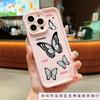 Чехол для телефона Apple Butterfly 15/16promax 12/13 красивый iPhone14 нишевый xs противоударный 7p8p мягкий 11