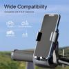 Moto Bike Phone Holder, One Hand Operation And 360° Rotatable Phone Holder For Motorcycle And Scooter