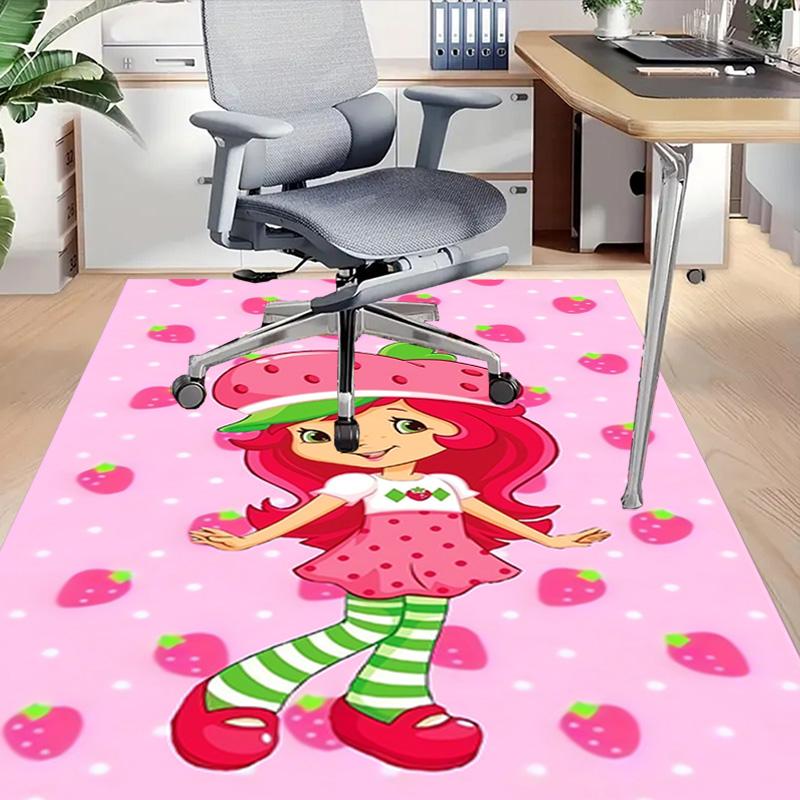 Strawberry Shortcake Dream World Carpet For Playroom Bedroom Living Room Sofa Home Decorkids Game Area Rug Nonslip Floor Mat