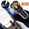 8LED High-power Flashlight Strong Light Rechargeable Camping Dimming Multi-gear LED Low Light Reminder Battery Torch Portab