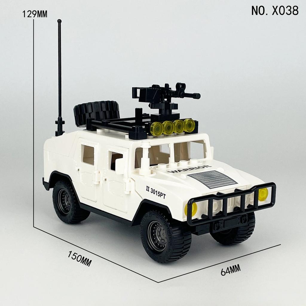 Полицейская машина Бронированная машина Минифигурка Сборка Строительные блоки Игрушка Мальчик
