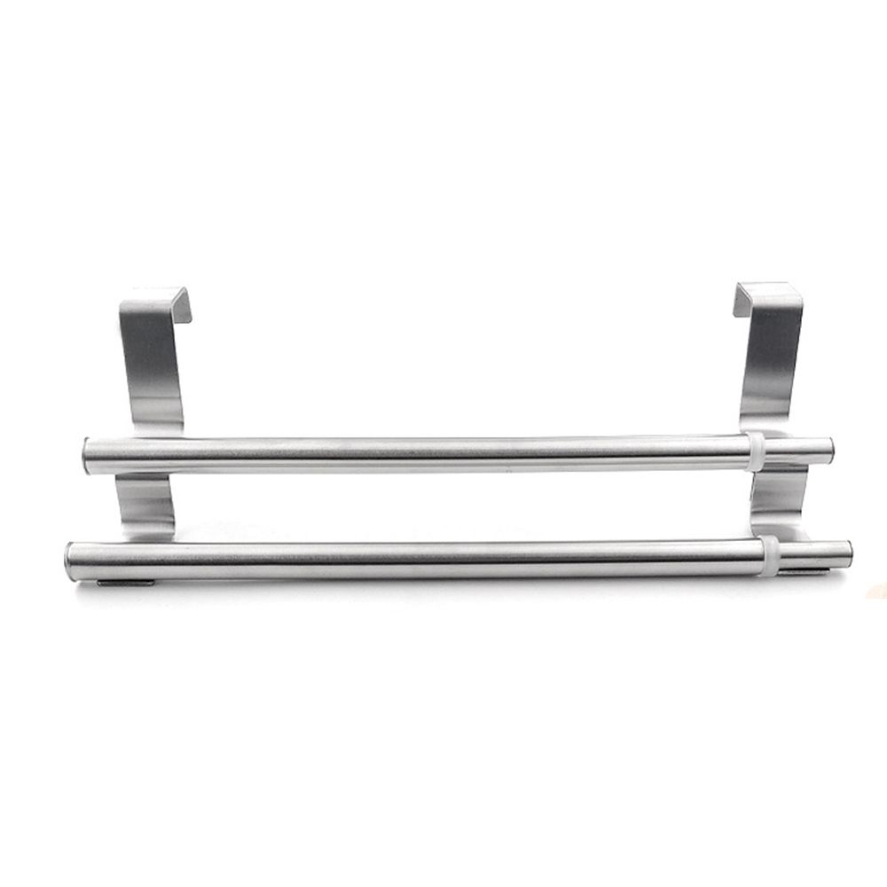 Extendable Storage Shelf Storage Rack Door Hook Cabinets Stainless Steel Towels Holder