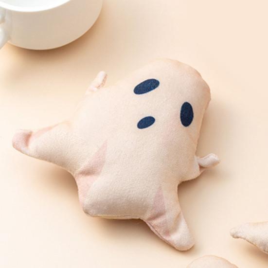 Игрушка для кошек с кошачьей мятой, для чистки зубов, игрушка для игр, прочная, устойчивая к укусам, плюшевая игрушка на Хэллоуин