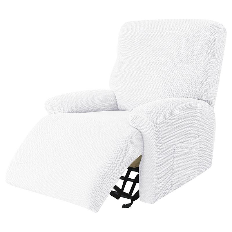 Jacquard Recliner Sofa Cover Armchair Case Sofa Cover Anti-Dust Non-Slip Lazy Boy Chair Cover Solid Color Universal Seat Cover