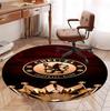 Chelsea F.C Pattern Round Rug, Indoor/Outdoor Mat, for Picnic, Gameroom, Bedroom, Office, Living Room, Home Decor Carpet, Birthday Gift