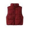 Kaslead New Women clothes Western Style Fashion Simple and Versatile Knitted Cotton-Padded Coat Vest 6318224