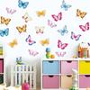 Самоклеящиеся наклейки на стену с изображением мультяшной бабочки для украшения дома, фона для детской комнаты, сделай сам