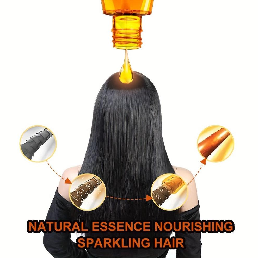Anti-Frizz Haarserum Haarpflege Essential Marokko Seidenglanz Haarpflegeserum für die Reparatur von beschädigtem trockenem Haar