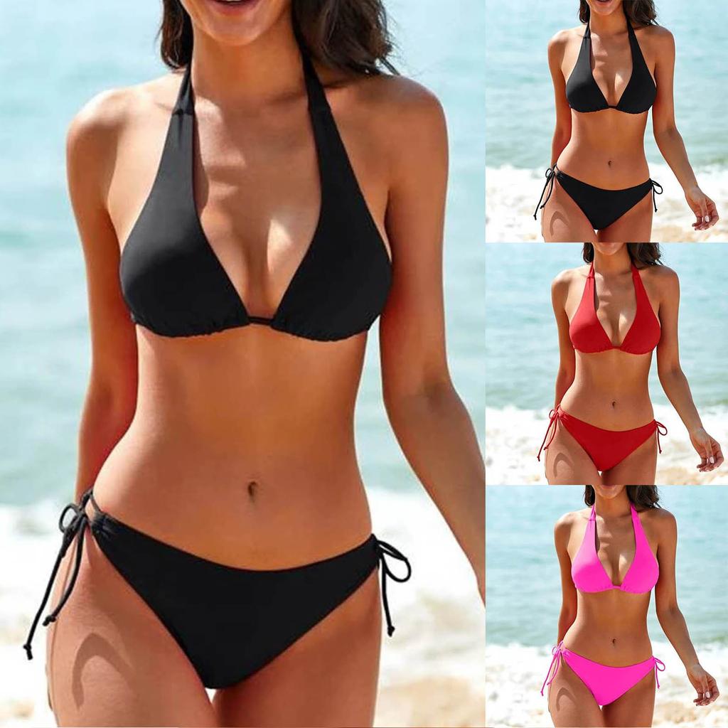Women's Fashion Separate Sexy Bikini With Bra Pads No Steel Bra Swimsuit