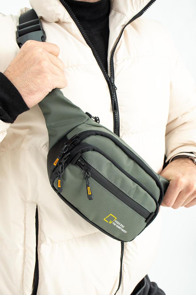 Cross Shoulder Chest And Waist Bag Zippered Quality Sporty Bag VIP