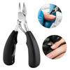 Nail Clamps Professional Thick Nail Clippers Cutters Ergonomic Design Stainless Steel Dead Skin Dirt Remover Nail Tools