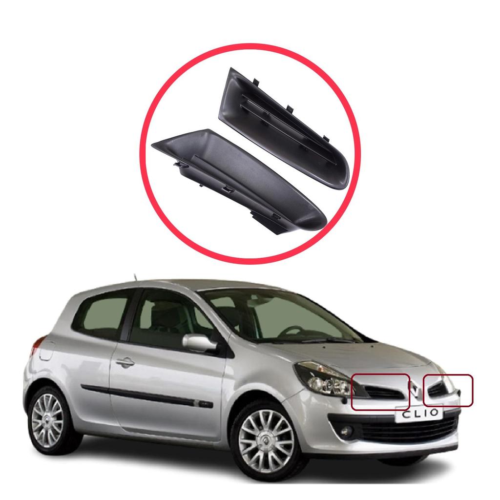 BSP1191 Front Bumper Air Vent Grille Panel Left Right for Renault Clio MK3 2005-2009 Pre-Facelift 7701208684