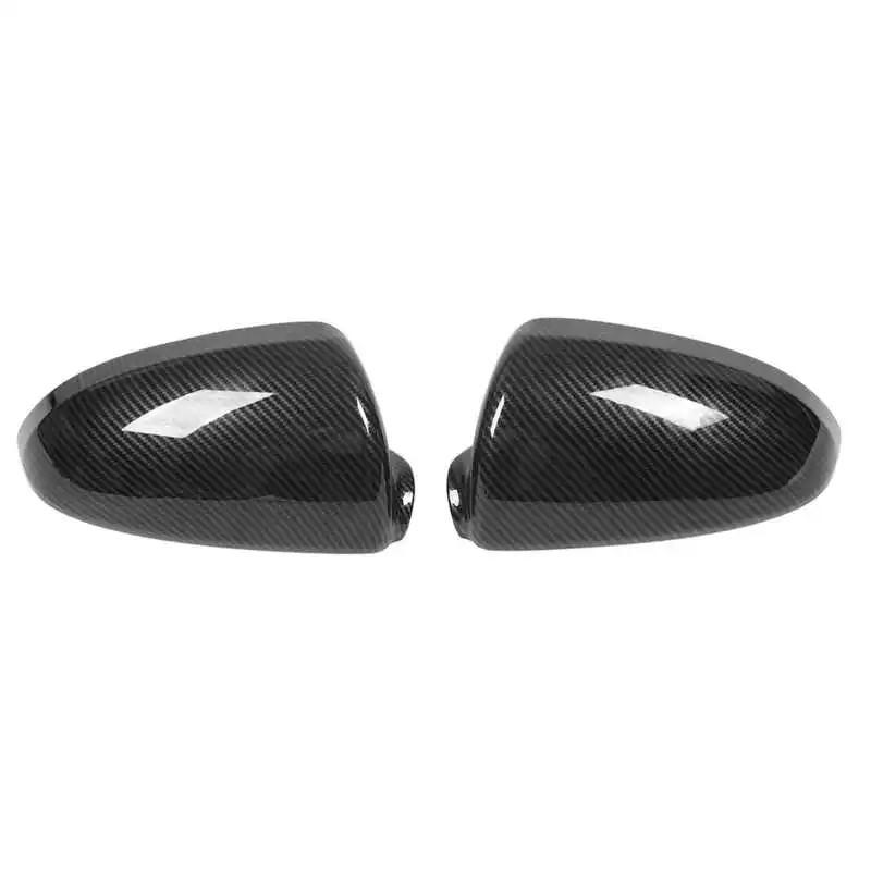 For Mercedes Benz Smart Fortwo W451 2008-2014 Car Rearview Side Mirror Cover Sticker Wing Cap Exterior Door Trim ABS Carbon