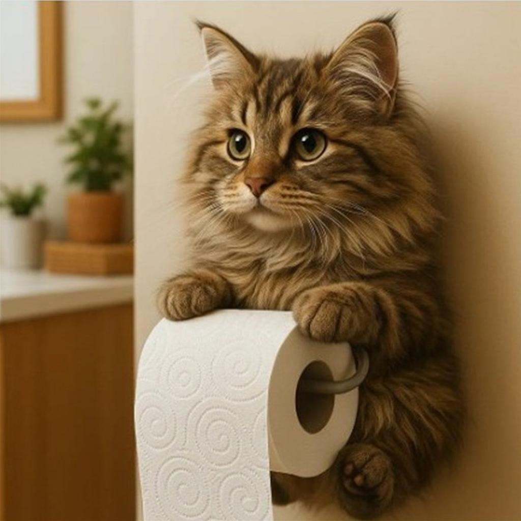 Милый тематический диспенсер для рулона туалетной бумаги для ванной комнаты, настенный, для хранения, из полимерного материала, компактный, экономящий место, домашний декор