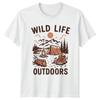 Wild Life Outdoors Кемпинг Мужская Футболка Женская Футболка с Принтом Унисекс Топ