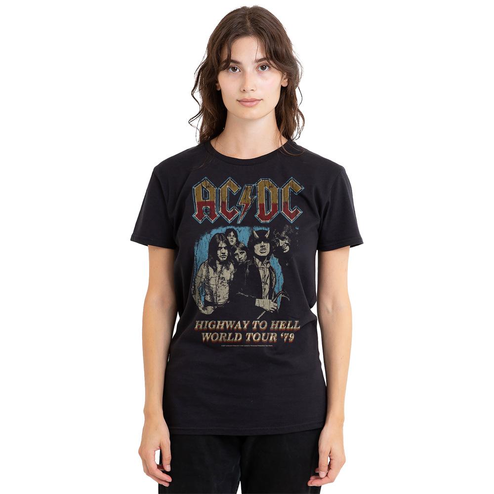 AC/DC Unisex Adult Highway World Tour 79 T-Shirt