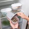 Двойной отсек с крышкой для хранения сухофруктов, многофункциональный кухонный холодильник, пластиковая банка для хранения на кухне