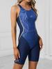 2025 Professional Racing Triathlon Suit Blue Slim One Piece Swimsuit Female Sports Swimwear Women Bathing Swimming Swim Suit