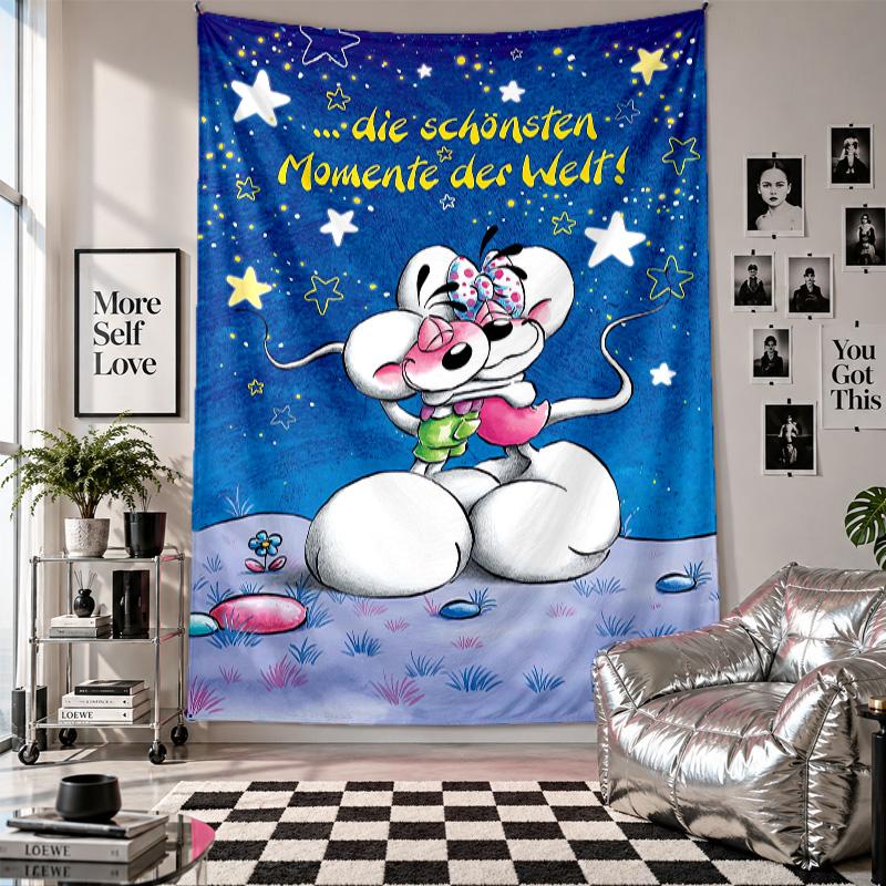 Wall TapestryDiddl Art Hanging Cloth Decorative Background Cover for Room Decoration