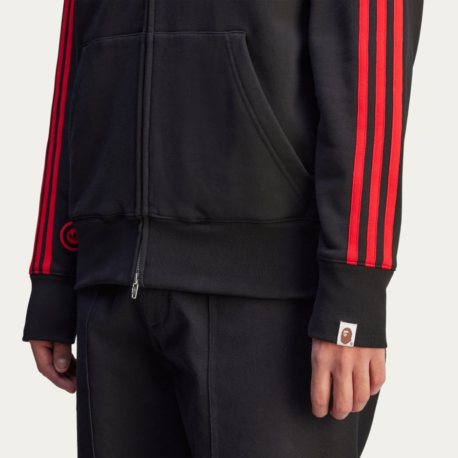 Толстовка на молнии с капюшоном Bape X Adidas Shark Fleece JN7119