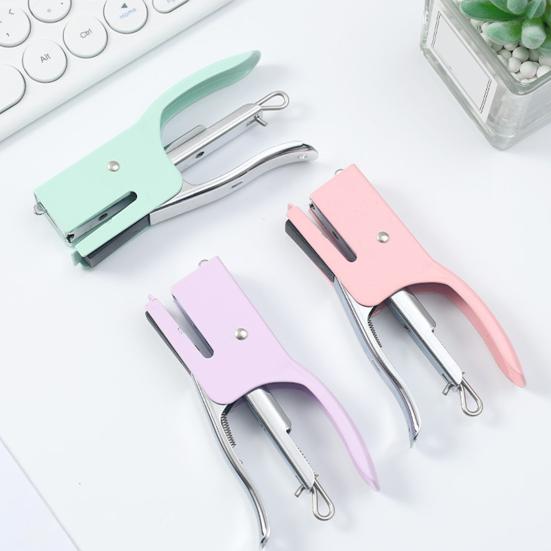 Маленький ручной степлер, степлер на 10-16 листов, с 750 скобами, мини-настольный степлер для офиса, школы, дома, путешествий