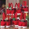 Creative Bag Santa Pants Bag Cute Bags Stocking Tree Filler Sacks Stocking Xmas Gift Christmas Decorations