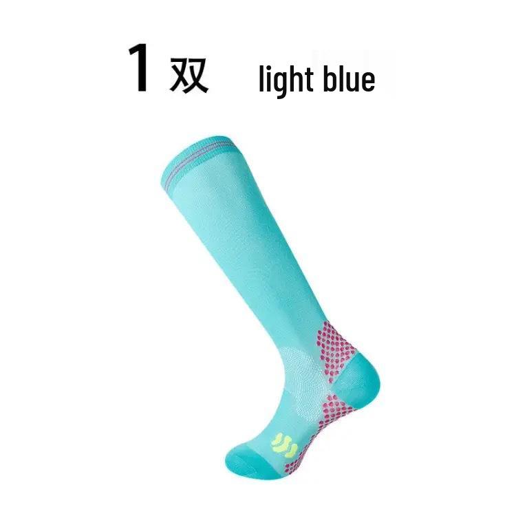 Женские профессиональные спортивные носки выше колена для фитнеса, бега и прыжков со скакалкой