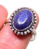 Lapis Lazuli Gemstone 925 Sterling Silver Jewelry Ring Size 8.5
