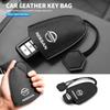 2025 For Nissan Nismo Car Key Holder New Leather Keychain Pouch For Nissan Qashqai Tiida Kicks Versa Leaf Sentra Altima X-trail