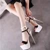 16CM Super High Heels Sandals, Party Sexy Dress Shoes, Women Thin Heels, Platform Pumps, Plus Size 34-46