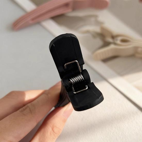 2/4 шт. Зажим для челки, не оставляющий заломов на волосах, изогнутая поверхность, сильные фиксирующие зубцы, плоский зажим для объема волос, управление одной рукой, заколка для волос