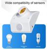 AC110-240V LED Автоматический Инфракрасный ИК Датчик Движения Держатель Лампы Светодиодная Лампа E27 Цоколь Настенный Держатель Лампы