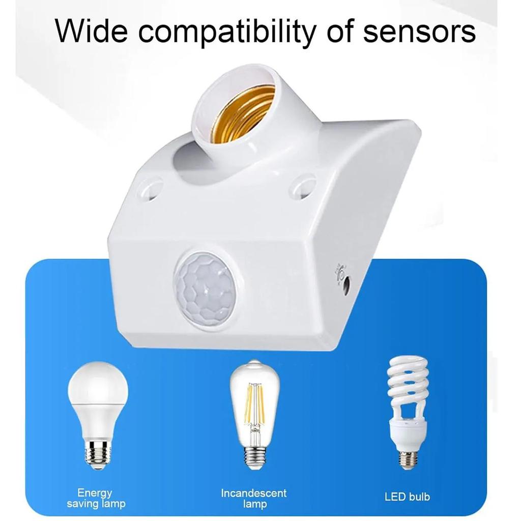 AC110-240V LED Автоматический Инфракрасный ИК Датчик Движения Держатель Лампы Светодиодная Лампа E27 Цоколь Настенный Держатель Лампы