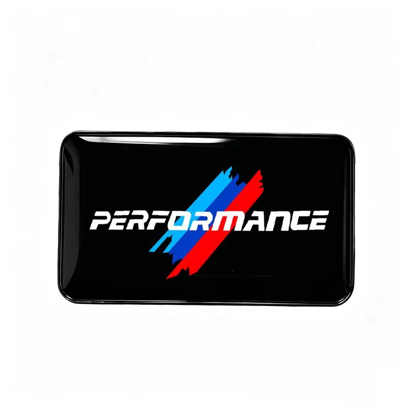 BBIJ5 4pcs Car Steering Wheel Decoration Center Hub Cap Emblem Badge DIY Sticker Styling Ornament Accessories For BMW M performance X3