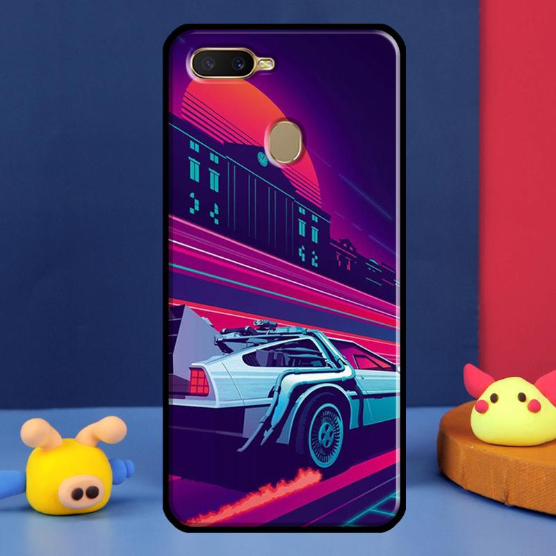 Back To The Future Time Machine For OPPO Find X5 Pro X3 Lite A5 A9 A31 A53 A15 A16 A52 A72 A83 A91 A93 A94 A54 A74 Case