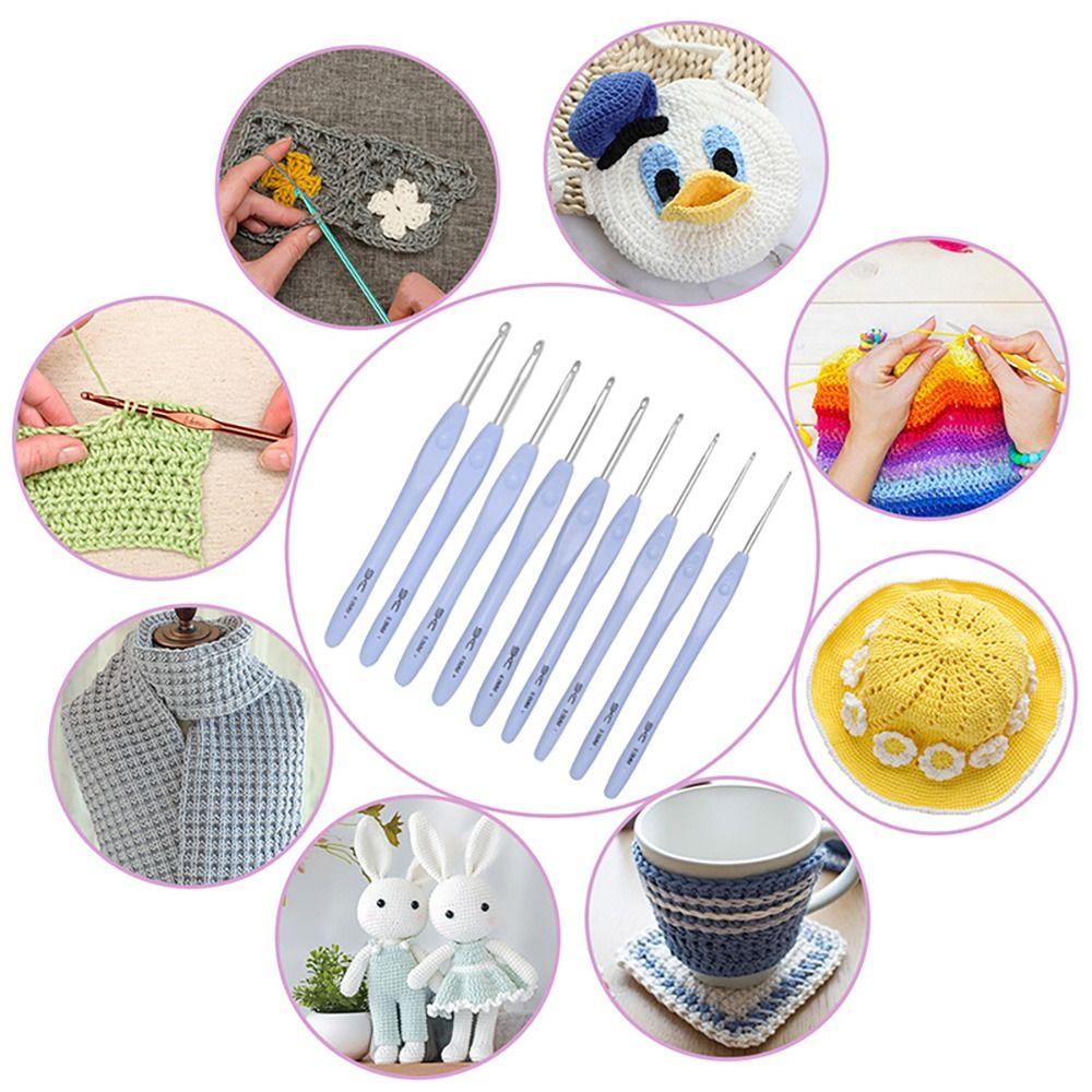 Soft Handle Knitting Needles Multisize Crocheting Hooks DIY Crocheting Needles  Scarf