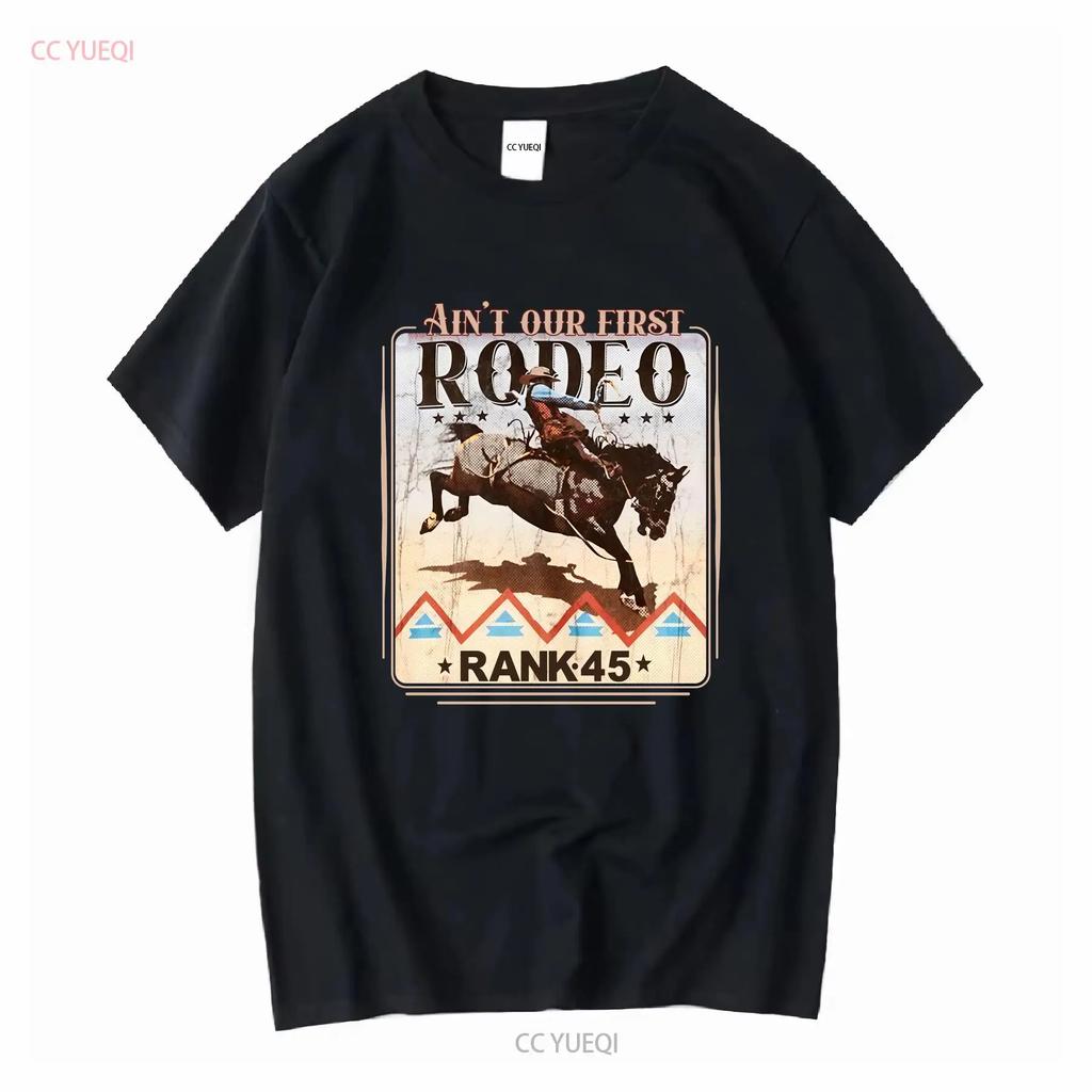 45-е место Мужская футболка Rodeo Revival RMFA24T70 BURG винтажная стираная Унисекс модная Стильная Повседневная Дышащая Удобная