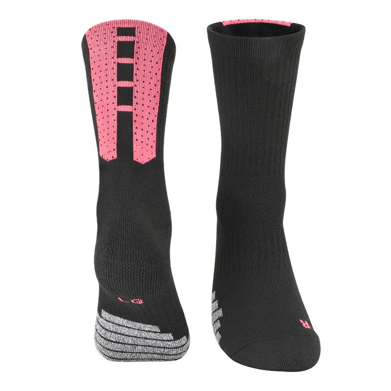 Men's Anti-Slip Sweat-Absorbent Mid-Tube Sports Socks for Basketball and Running