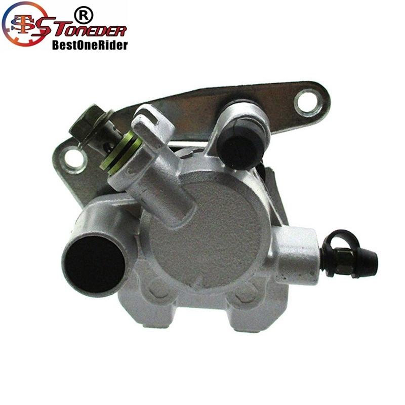 STONEDER Left Front Brake Caliper & Pads For Suzuki Quadsport LTZ 250 LTF 250 Ozark Quadsport EIGER 400 LTF 400 LTA VINSON 500