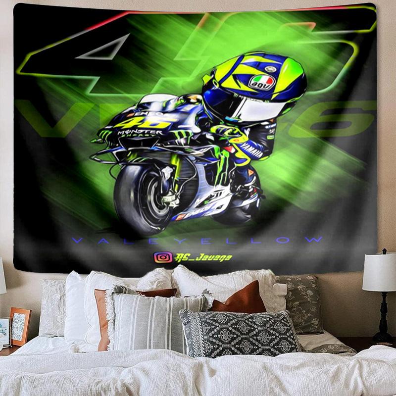 Rider Speeding Through Neon Lights Printed Tapestry, Wall Hanging,Livingroom, dormitory, Large Wall Decor, Fabric Decor Fan Birthday Gifts