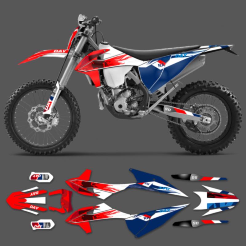 PowerZone Индивидуальные Командные Графические Фоны Наклейки Комплект Для KTM SX SXF XC MX 19-22 EXC XCW Enduro 20-23 125 до 500cc 79